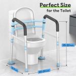 Adjustable Toilet Safety Rails for Seniors