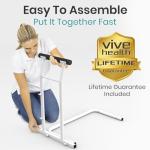 Vive Toilet Safety Rail with Support Arms