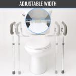 Adjustable Toilet Safety Rails for Seniors
