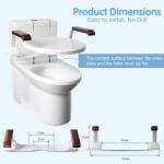 Adjustable Toilet Safety Rails for Seniors and Disabled