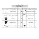 Toilet Safety Rail with Adjustable Width Support