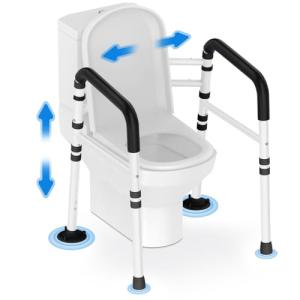 Adjustable Toilet Safety Rail for Seniors