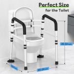 Adjustable Toilet Safety Rail for Seniors