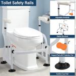 Adjustable Toilet Safety Rails for Seniors and Patients