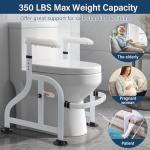 Adjustable Toilet Safety Rails for Seniors and Patients