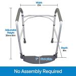 Portable Toilet Safety Frame with Adjustable Height
