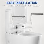 Sturdy Toilet Safety Rails with Foldable Handles