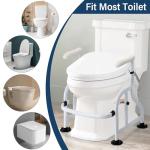 Adjustable Toilet Safety Rails for Seniors and Patients