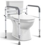 WeHwupe Adjustable Toilet Safety Rails for Seniors