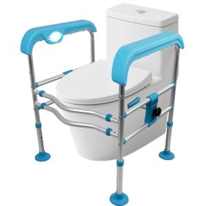 Adjustable Aluminum Toilet Safety Rails for Seniors