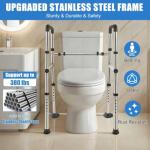 Adjustable Toilet Safety Rails for Seniors