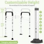 Adjustable Toilet Safety Rails for Seniors