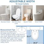 Adjustable Foldable Toilet Safety Frame with Handrails