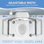 Adjustable Toilet Safety Rails with Handles
