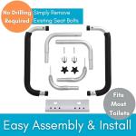 Toilet Seat Safety Rail for Seniors and Disabled