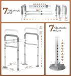 Adjustable Toilet Safety Rails for Seniors