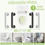 Adjustable Toilet Safety Rails for Seniors