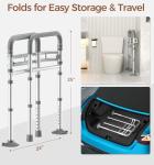 Adjustable Toilet Safety Rails for Seniors
