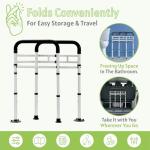 Adjustable Toilet Safety Rails for Seniors