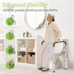 Adjustable Toilet Safety Rails for Seniors