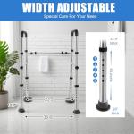 Adjustable Toilet Safety Rails for Seniors