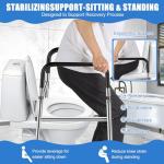Adjustable Toilet Safety Rails for Seniors
