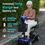 MobiCyc Folding Mobility Scooter for Seniors
