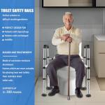 Adjustable Toilet Safety Rails for Seniors