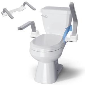 Toilet Safety Rails for Seniors - Adjustable Support