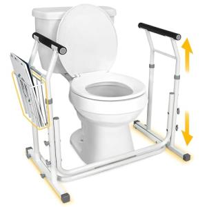 Height Adjustable Toilet Rail Grab Bar for Safety