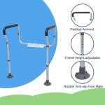 Adjustable Toilet Safety Rail for Seniors and Disabled