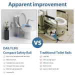 Dozawa Adjustable Toilet Safety Rails for Seniors