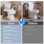 Toilet Safety Rails for Seniors - Adjustable Support