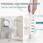 Adjustable Toilet Safety Rail for Seniors