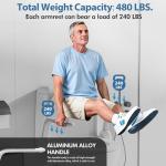 Dozawa Adjustable Toilet Safety Rails for Seniors