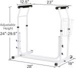 Height Adjustable Toilet Rail Grab Bar for Safety