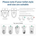 Dozawa Adjustable Toilet Safety Rails for Seniors