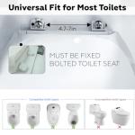 Toilet Safety Rails for Seniors - Adjustable Support