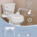 Toilet Safety Rails for Seniors - Adjustable Support