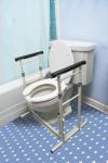 Adjustable Toilet Safety Rail with Foam Handles