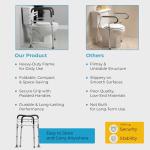 Adjustable Toilet Safety Rails with Handles