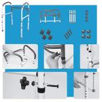 Adjustable Toilet Safety Rails with Padded Handles