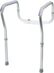 Adjustable Toilet Safety Rails with Padded Handles