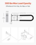 VEVOR Foldable Toilet Safety Rail with Grab Bar