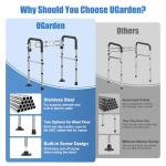 Stainless Steel Toilet Safety Rails for Seniors