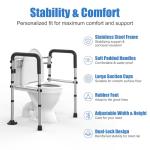 Stainless Steel Toilet Safety Rails for Seniors