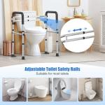 Stainless Steel Toilet Safety Rails for Seniors