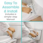 Vive Adjustable Safety Rails for Toilets