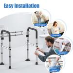 Stainless Steel Toilet Safety Rails for Seniors