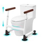 Adjustable Toilet Safety Rails with Suction Cups